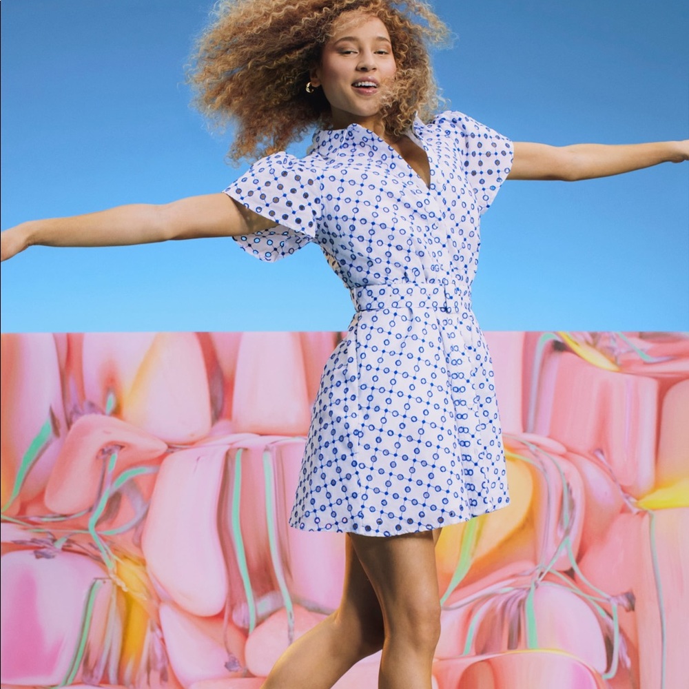 COPY - Alexis/Target Blue button Dress